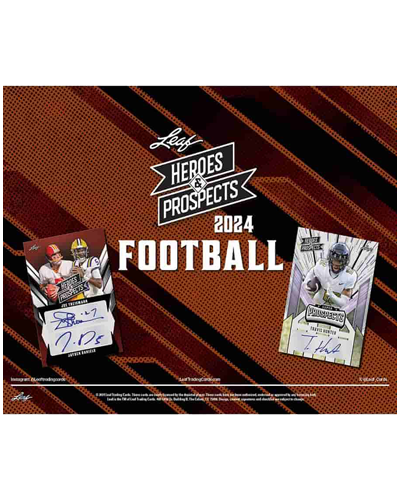 2024 Leaf Heroes & Prospects Football Hobby