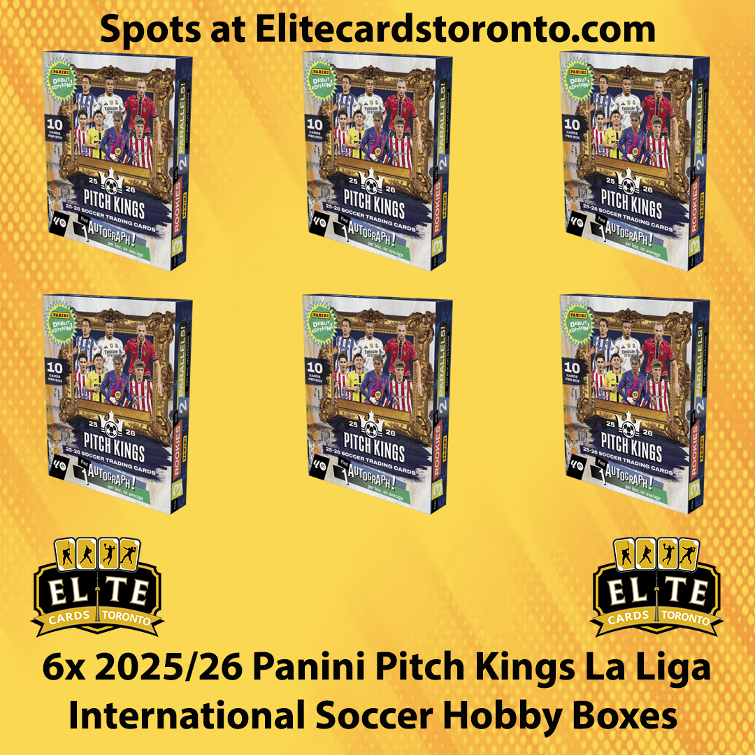 6 Box 2025 - 2026 Panini Pitch Kings Soccer Hobby PYT - Break #3429