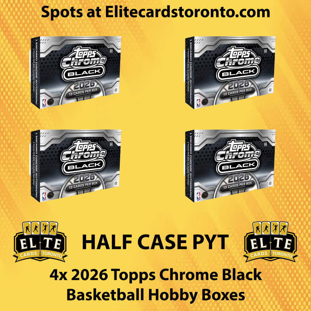 2025 - 2026 Topps Chrome Black Basketball Hobby Half Case PYT (4 Box) - Break #3520