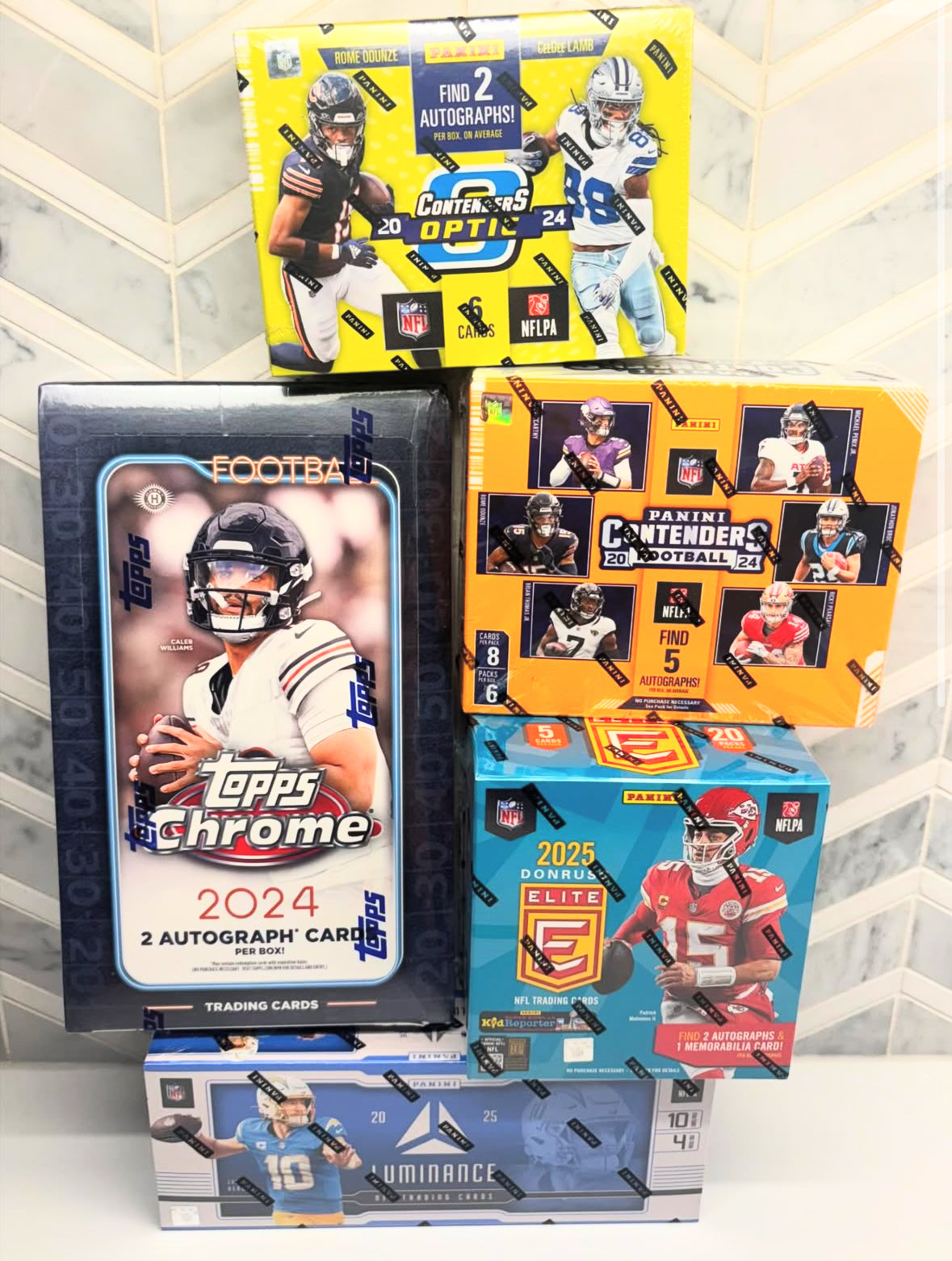 5 Box Football Hobby Mixer PYT - Break #2726