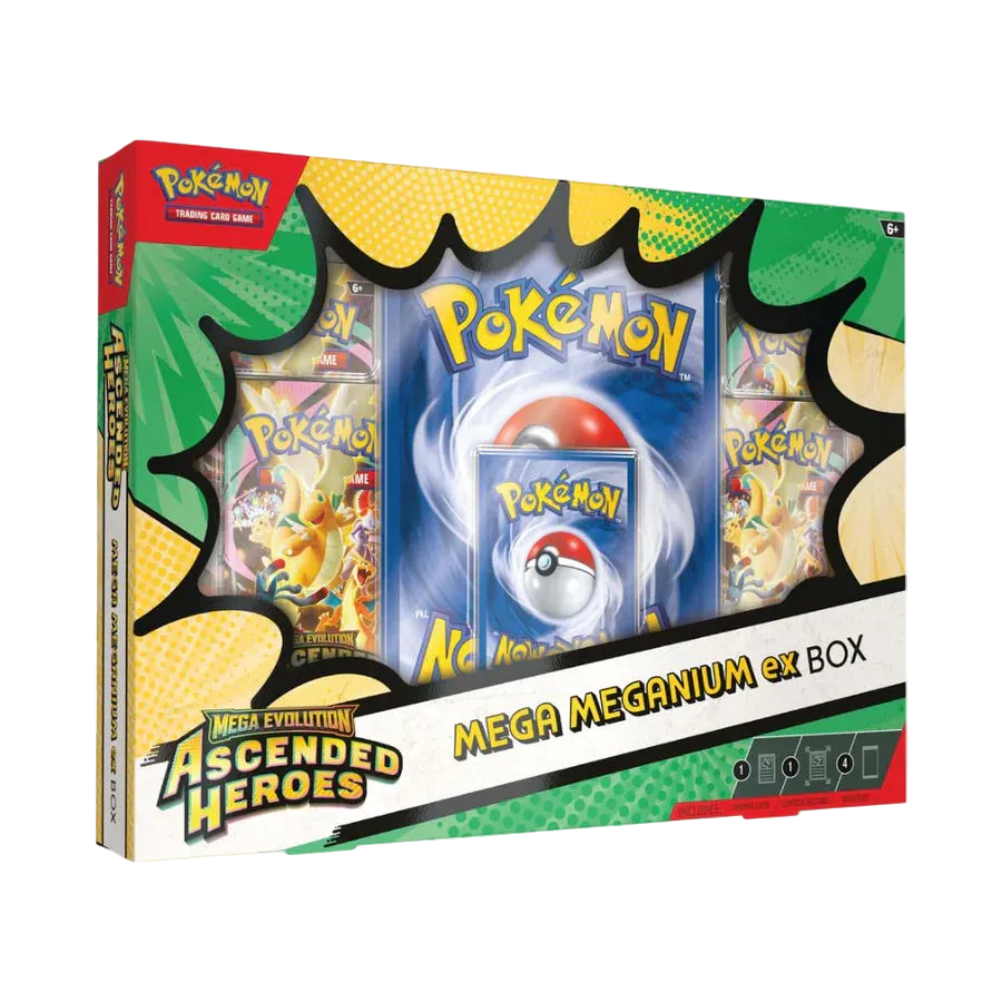 POKÉMON - MEGA EVOLUTION ASCENDED HEROES - MEGA MEGANIUM EX BOX