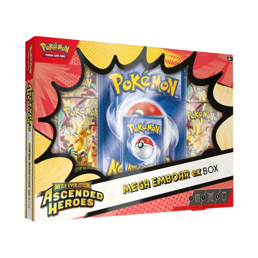 POKÉMON - MEGA EVOLUTION ASCENDED HEROES - MEGA EMBOAR EX BOX