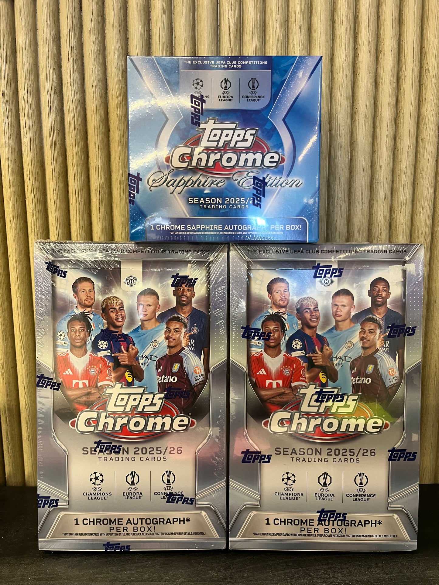 3 Box 2025 - 2026 Topps Chrome UCC Soccer Hobby & Sapphire Mixer - Break #3365