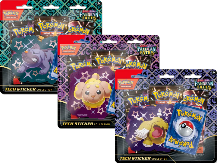 Pokemon - Scarlet and Violet - Paldean Fates - Tech Sticker Collection