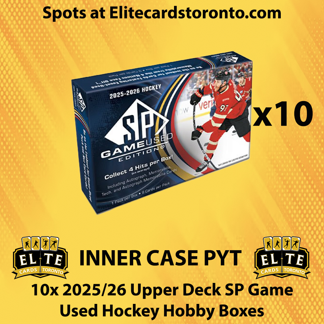 2025 - 2026 Upper Deck SP Game Used Hockey Hobby Inner Case PYT (10 Box) #11 - Break #3635