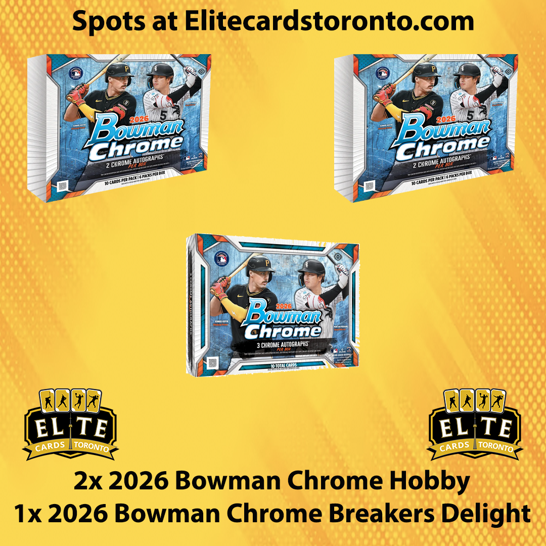 3 Box 2026 Bowman Chrome Baseball Mixer w Breakers Delight - Break #3596