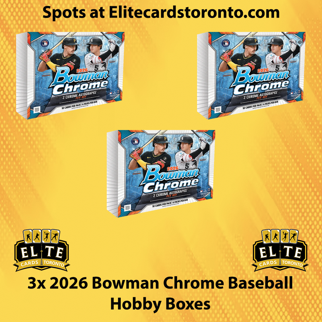 3x 2026 Bowman Chrome Baseball Hobby PYT - Break #3600