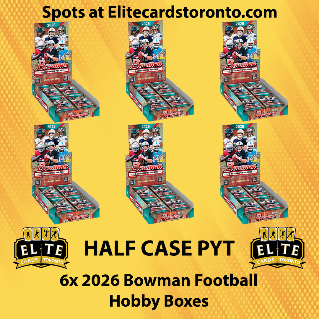 2026 Bowman Football Hobby Half Case PYT (6 Box) - Break #3599