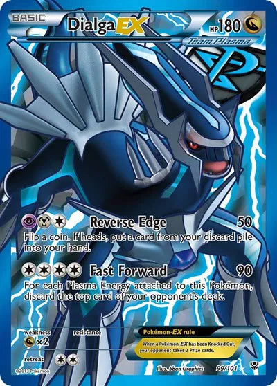 2013 Pokemon Plasma Blast Dialga EX 99/101