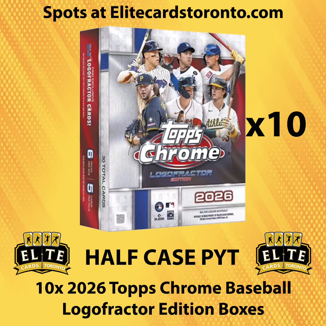 2026 Topps Chrome Baseball Logofractor Half Case PYT (10 Box) - Break #3510