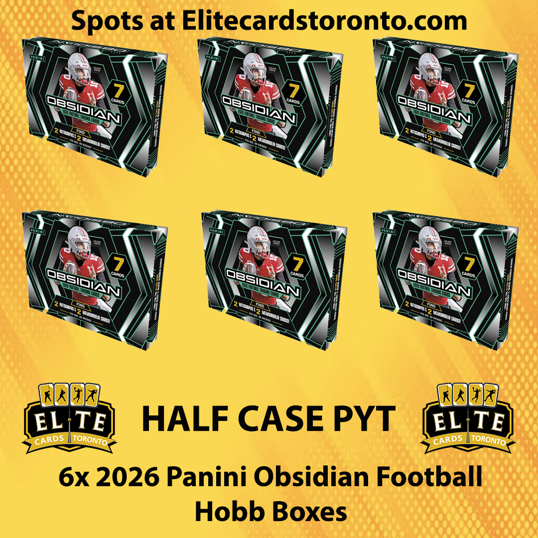 2026 Panini Obsidian Football Hobby Half Case PYT (6 Box) - Break #3658