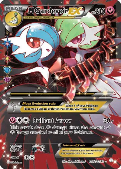 2016 Pokemon Generations: Radiant Collections M Gardevoir EX RC31/RC32