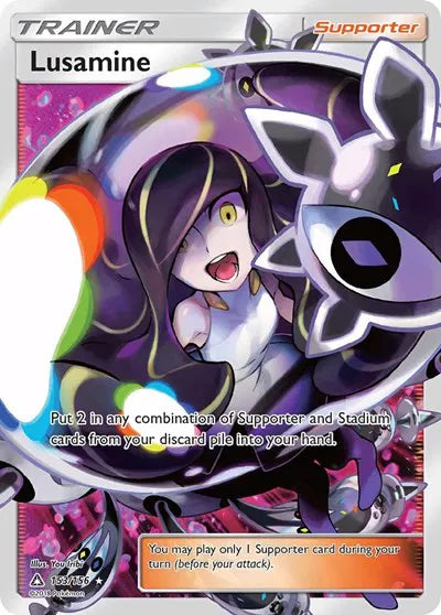 2018 Pokemon Ultra Prisim Lusamine 153/156