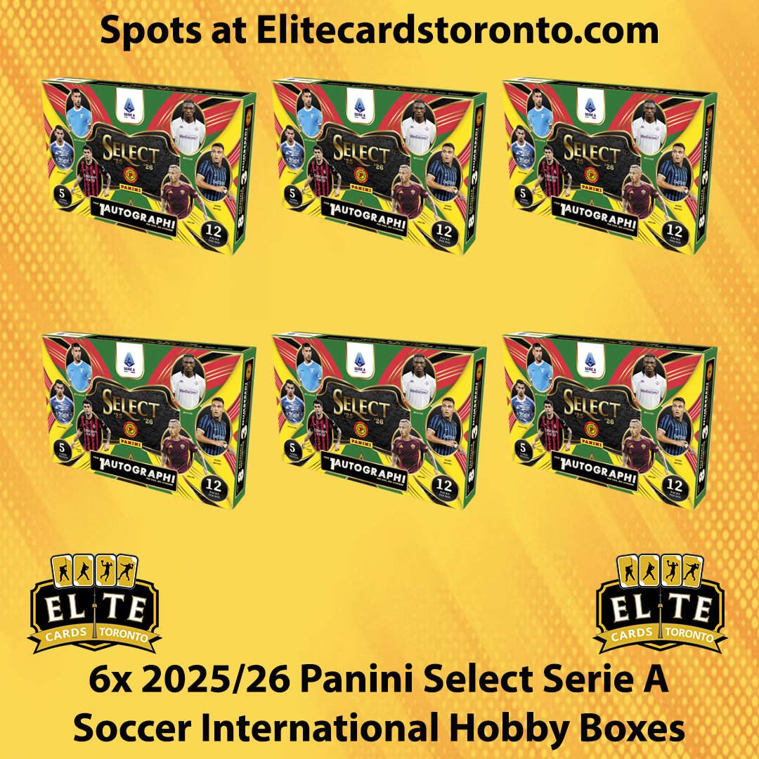 6 Box 2025 - 2026 Panini Select Serie A INTL Soccer Hobby PYT #2 - Break #3294