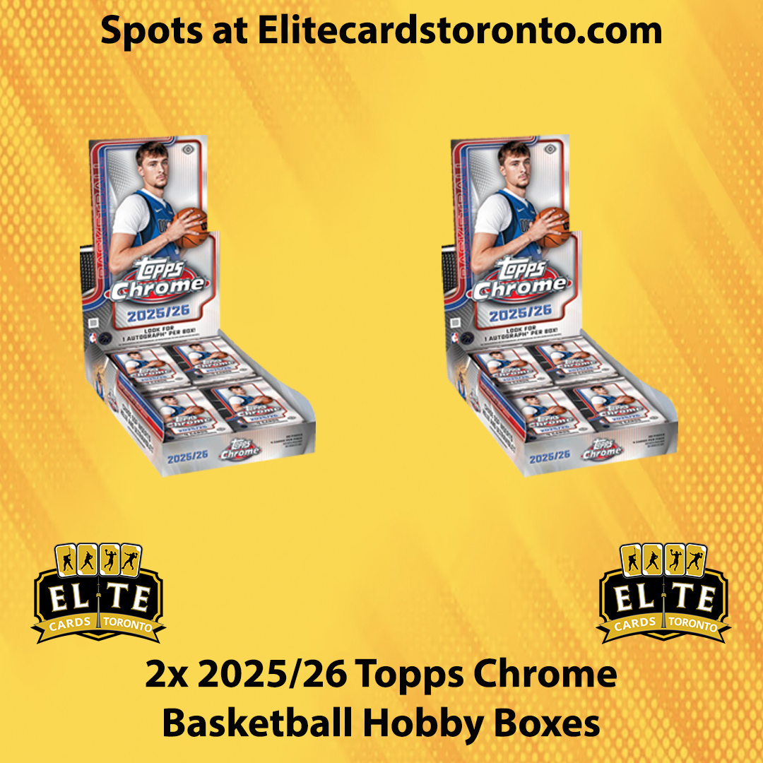 2 Box 2025 - 2026 Topps Chrome Basketball Hobby PYT #3 - Break #2949