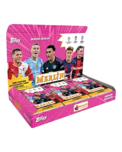 2023 - 2024 Topps Chrome Merlin Soccer Hobby (Available Oct 25th)