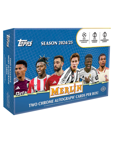 2024 - 2025 Topps UEFA Club Competitions Merlin Chrome Soccer Breaker's Delight Box
