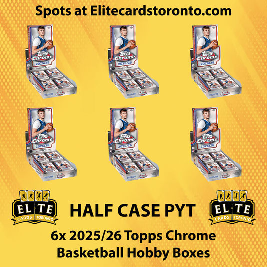 2025 - 2026 Topps Chrome Basketball Hobby Half Case PYT (6 Box) - Break #2947