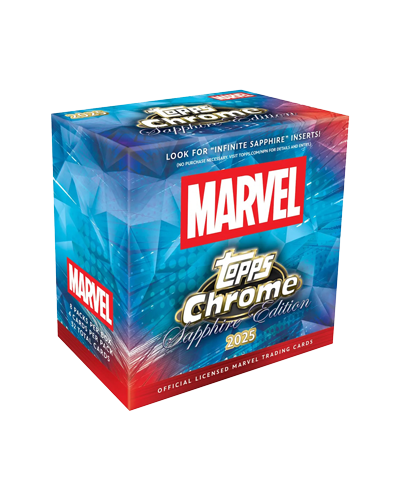 2025 Topps Marvel Chrome Sapphire Edition Box
