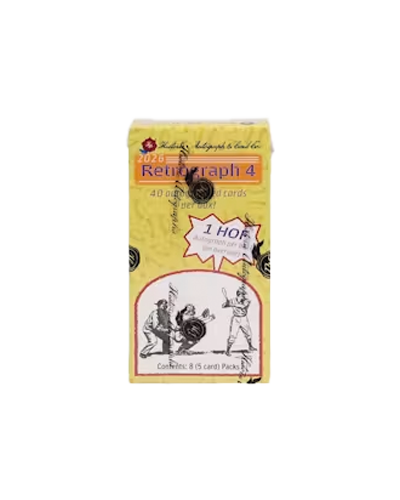 2026 Historic Autographs Retrograph 4 Baseball Hobby (40 Autographs)