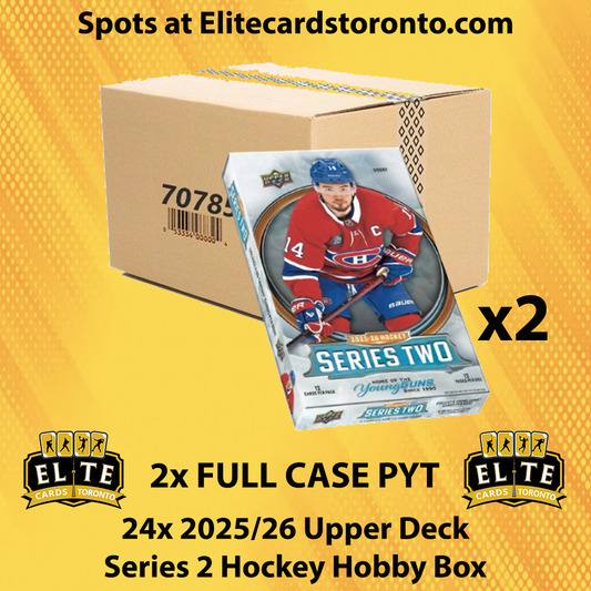 2025 - 2026 Upper Deck Series 2 Hockey Hobby Double Case PYT (24 Box) #2 - Break #3061