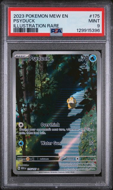 2023 POKEMON 151 EN PSYDUCK ILLUSTRATION RARE 175/165 PSA 9