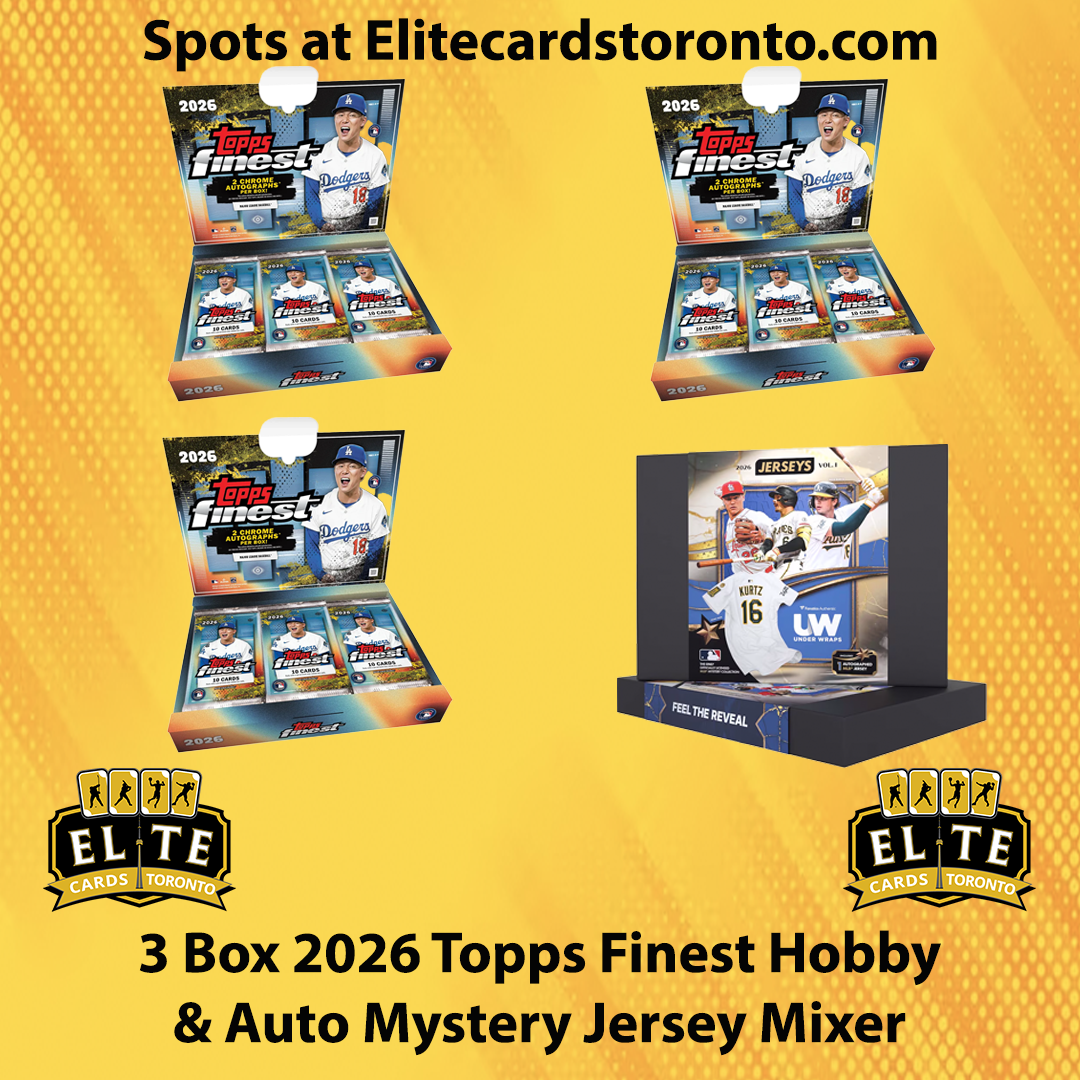 4 Box 2026 Topps Finest Hobby & Auto Mystery Baseball Jersey Mixer - Break #3390