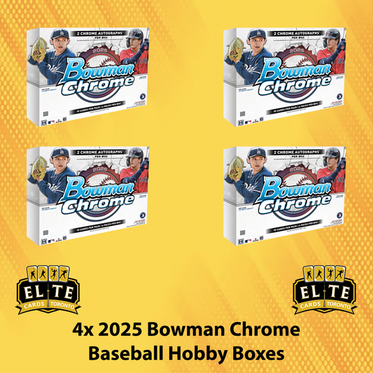 4 Box 2025 Bowman Chrome Baseball Hobby PYT #2 - Break #2823
