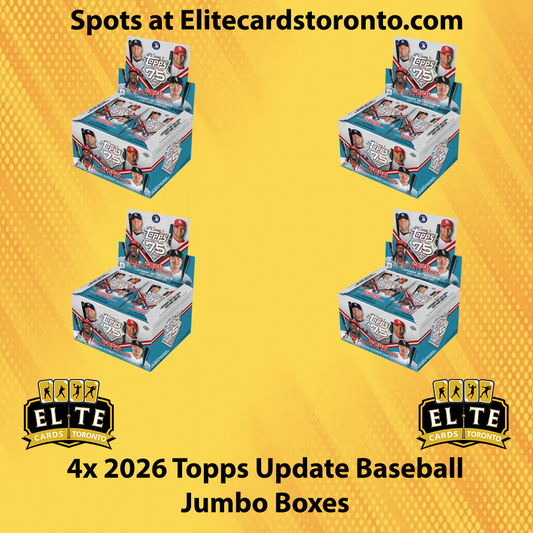 4 Box 2026 Topps Update Baseball Jumbo PYT #3 - Break #3634