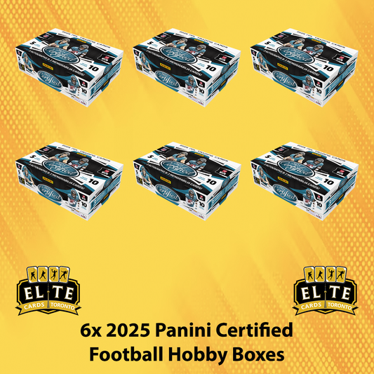 6 Box 2025 Panini Certified Football Hobby PYT #2 - Break #2870