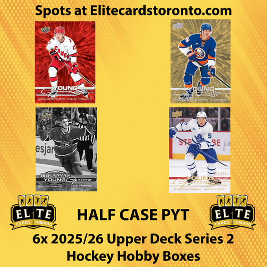 2025 - 2026 Upper Deck Series 2 Hockey Hobby Half Case PYT (6 Box) #5 - Break #3120