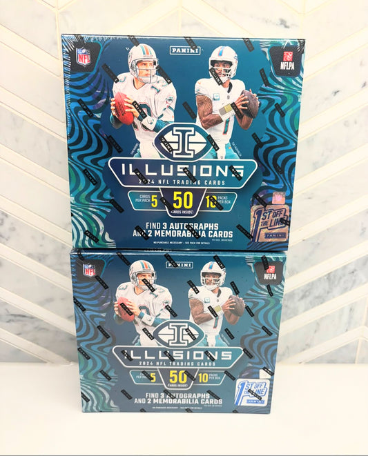 2 Box 2024 Panini Illusions FOTL Football PYT #5 - Break #2325