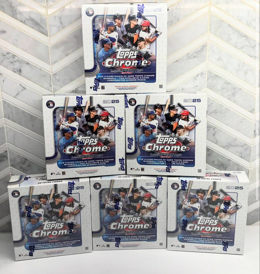 6 Box 2025 Topps Chrome Logofractor Baseball Hobby PYT #2 - Break #2718