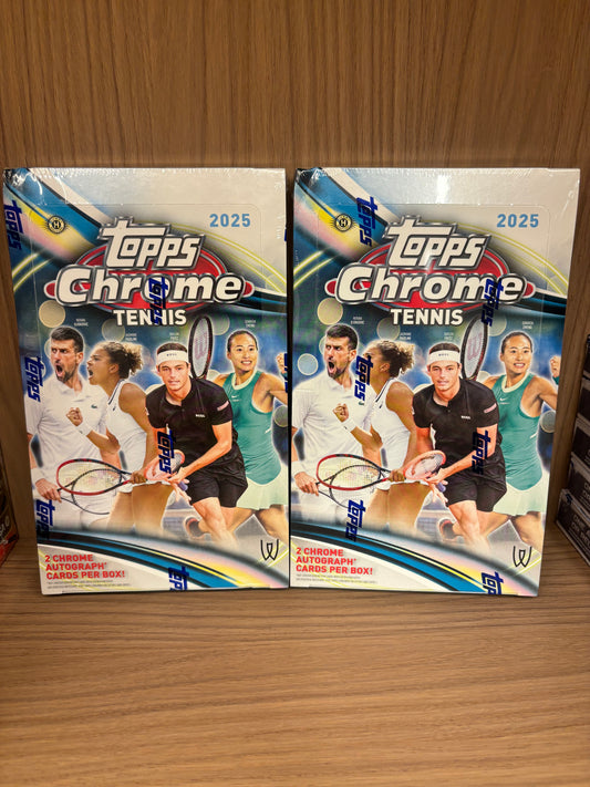 2 Box 2025 Topps Chrome Tennis Hobby Alphabet Break - Break #3015