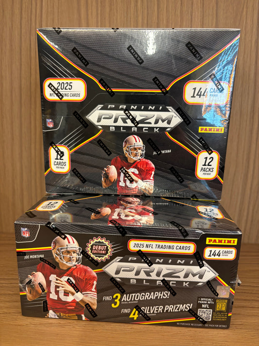 2 Box 2025 Panini Prizm Black Football Hobby PYT #3 - Break #3127