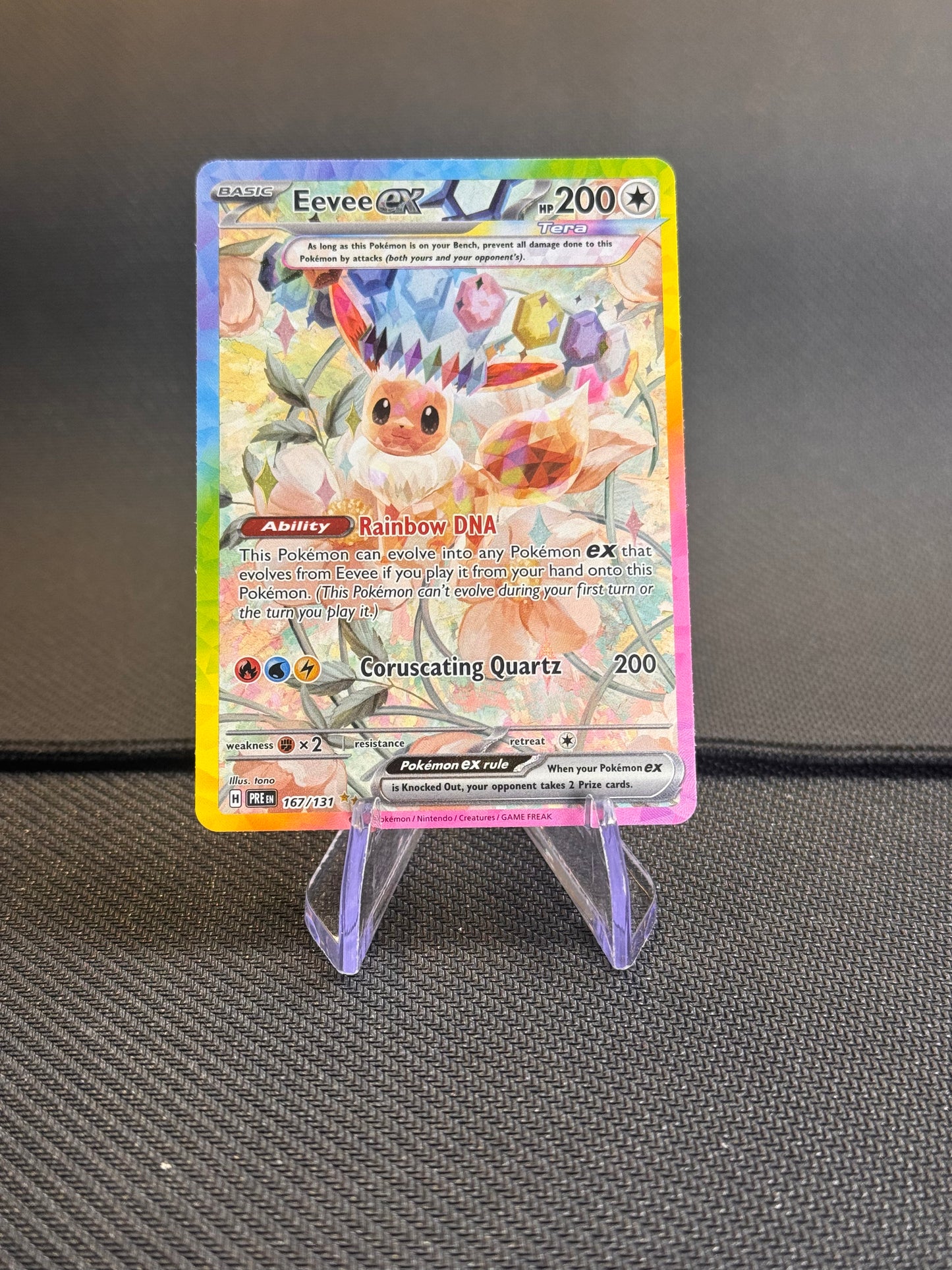 2025 Pokemon Prismatic Evolutions Eevee ex Special Illustration Rare 167/131