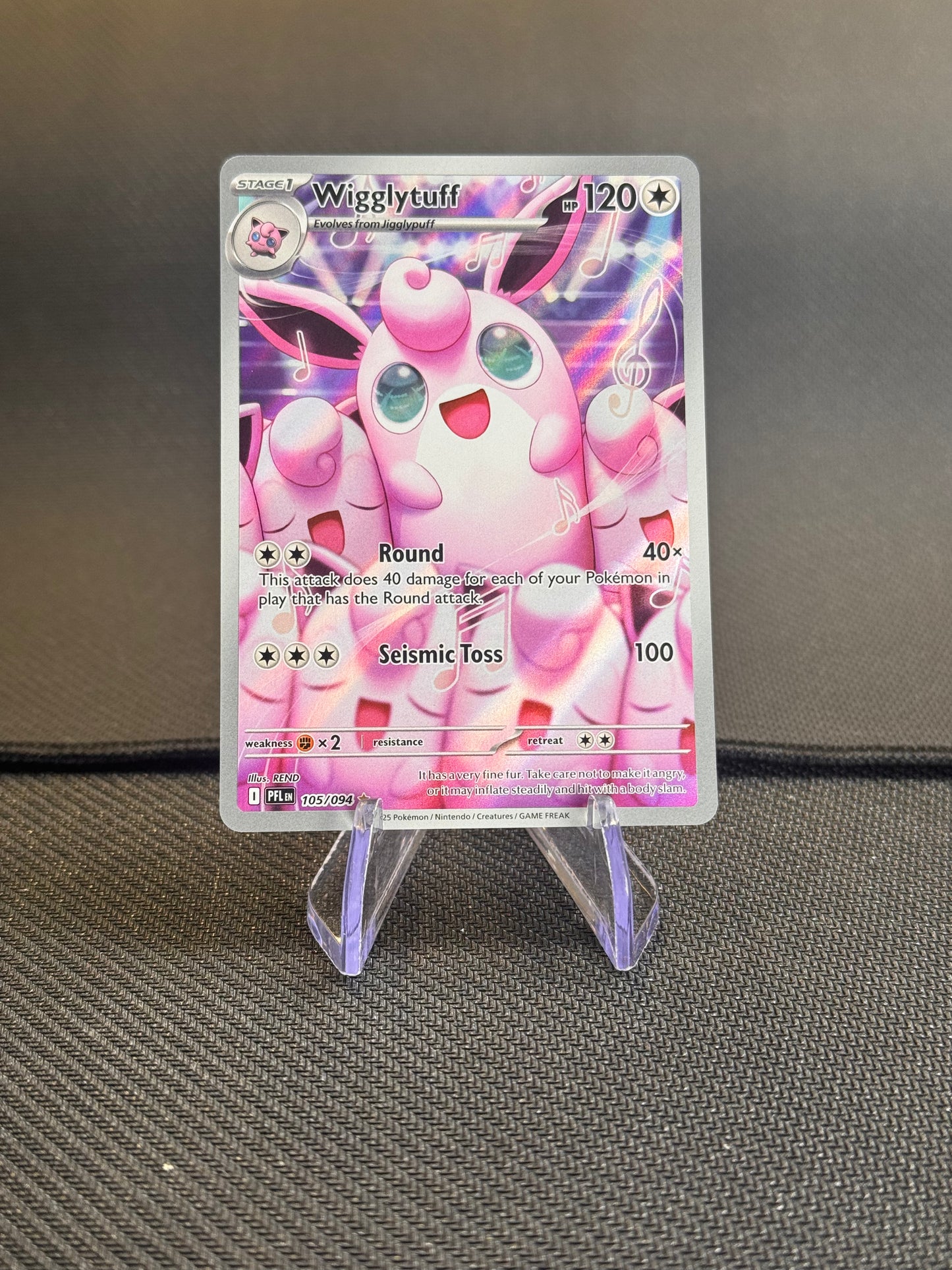 2025 Pokemon Phantasmal Flames Wigglytuff Illustration Rare