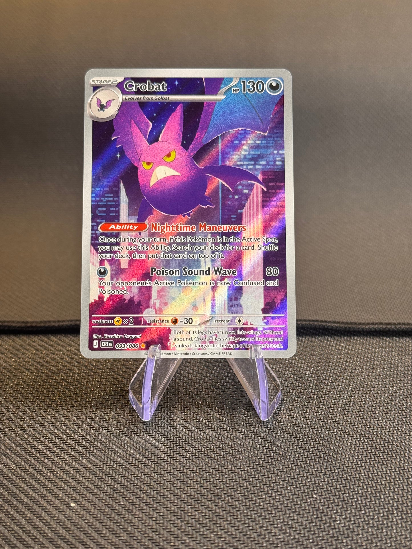 2026 Pokemon Chaos Rising Crobat Illustration Rare 093/086