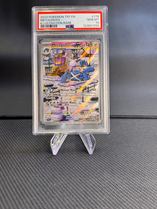 2024 Pokemon Temporal Forces Metagross Illustration Rare PSA 10 178/162