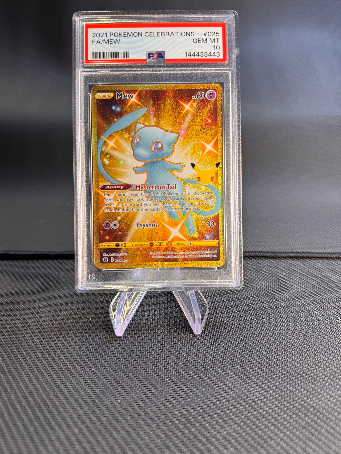 2021 Pokemon Celebrations FA/Mew PSA 10 025/025