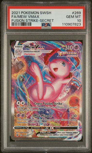 2021 Fusion Strike Mew Vmax PSA 10 269/264