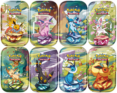 POKEMON - SCARLET & VIOLET - PRISMATIC EVOLUTIONS - MINI TINS (1 Tin at random)