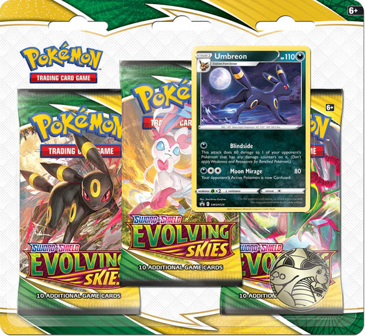 Pokemon - Evolving Skies - 3 Pack Blister - Umbreon