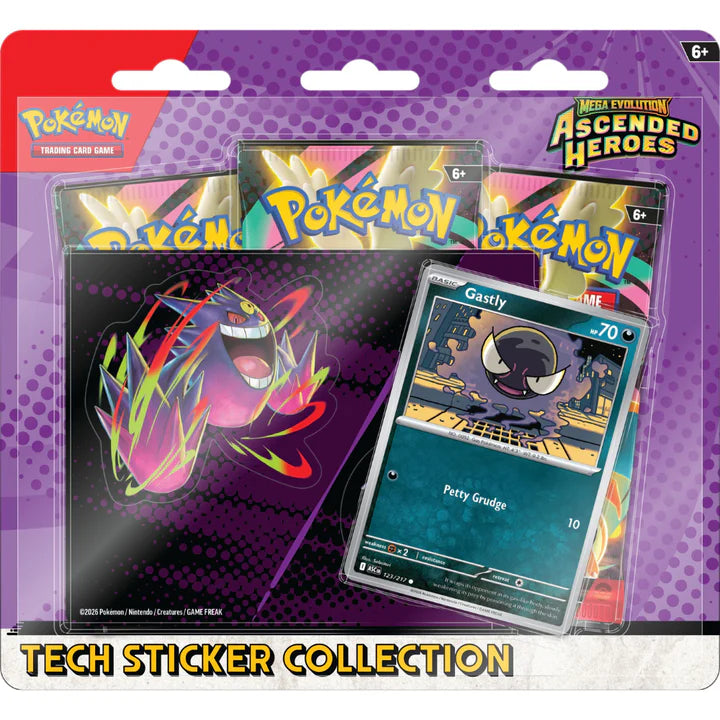 Pokemon - Mega Evolution - Ascended Heroes - Tech Sticker Collection - Ghastly