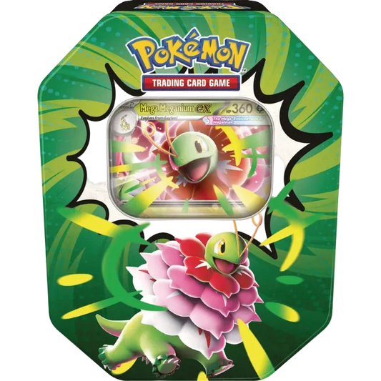 Pokemon - Mega Evolution Tin - Ascended Heroes - Mega Meganium ex