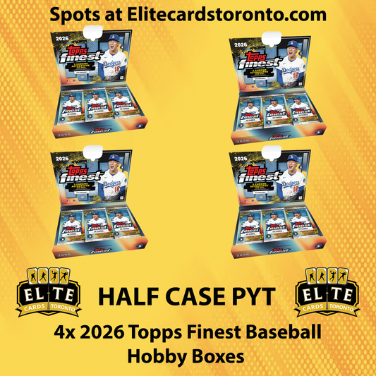 2026 Topps Finest Baseball Hobby Half Case PYT (4 Box) #2 - Break #3409