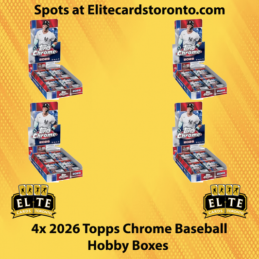 2026 Topps Chrome Baseball Hobby PYT (4 Box) #9 - Break #3470