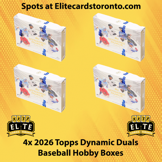 4 Box 2026 Topps Dynamic Duals Baseball Hobby PYT #2 - Break #3619