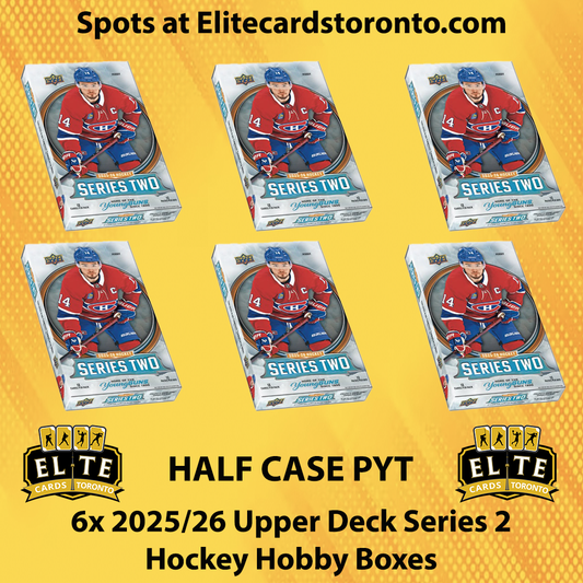2025 - 2026 Upper Deck Series 2 Hockey Hobby Half Case PYT (6 Box) #5 - Break #3120