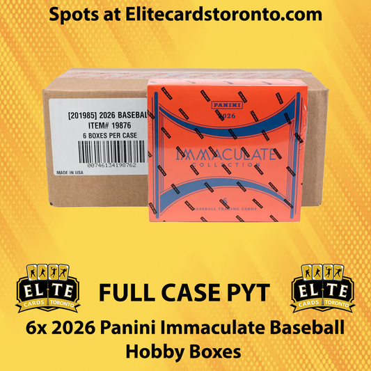 2026 Panini Immaculate Baseball Hobby Case PYT (6 Box) - Break #3414